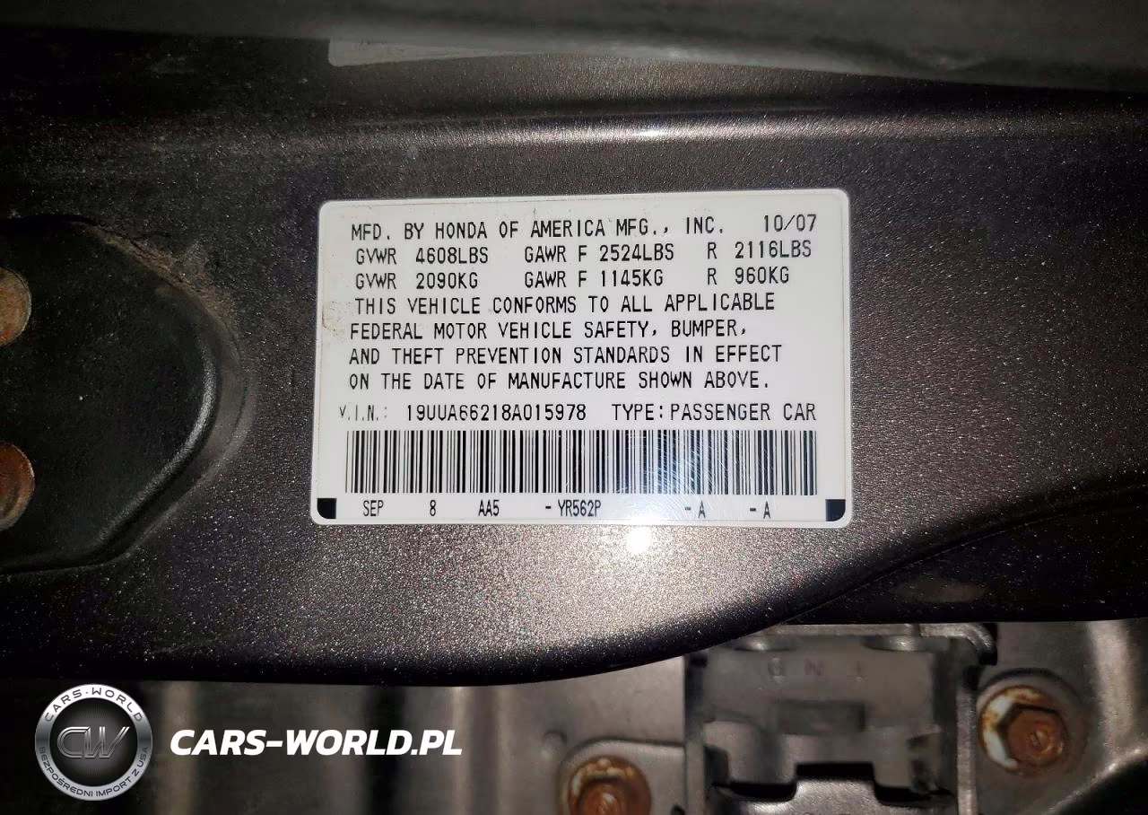 2008 Acura Tl VIN:19UUA66218A015978 - 12