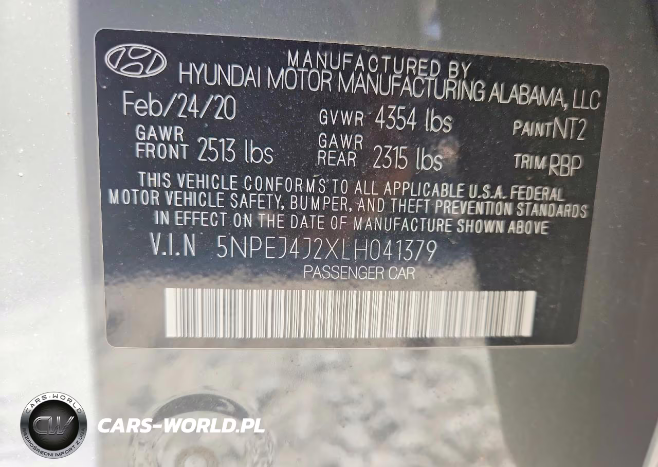 2020 Hyundai Sonata Sel Plus VIN:5NPEJ4J2XLH041379 - 12