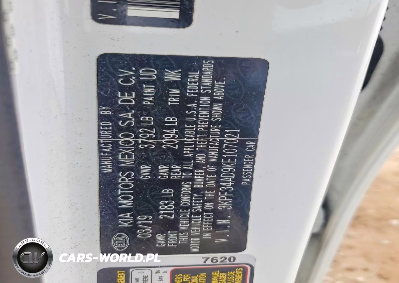 2019 Kia Forte S VIN:3KPF34AD9KE107021 - 12
