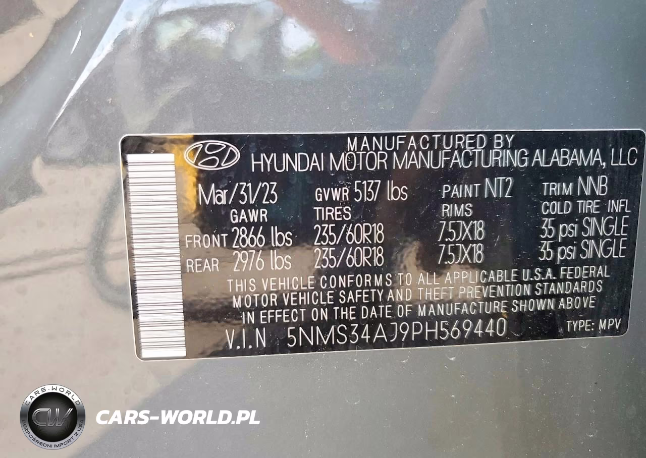 2020 Hyundai Santa Fe Sel Premium VIN:5NMS34AJ9PH569440 - 14