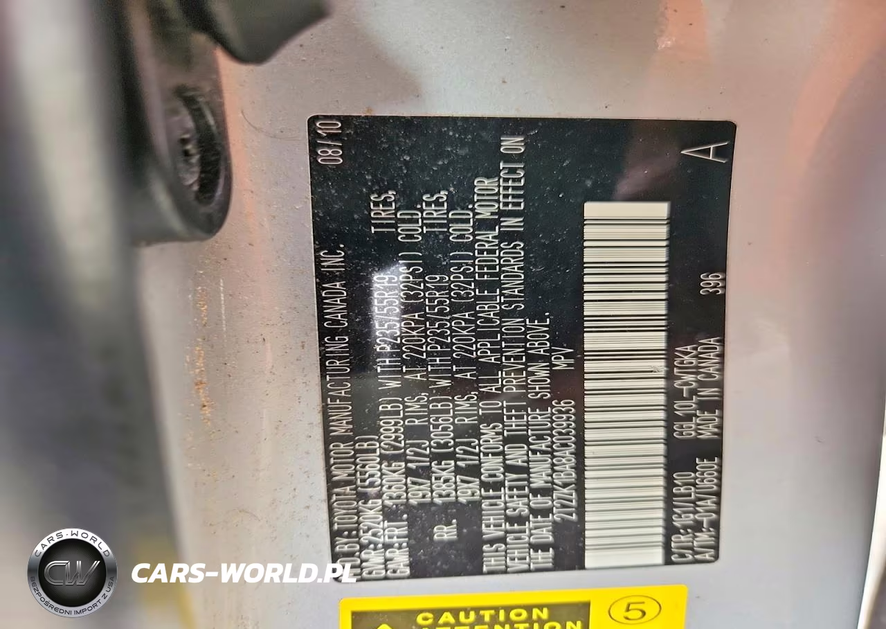 2010 Lexus Rx 350 VIN:2T2ZK1BA8AC039936 - 13