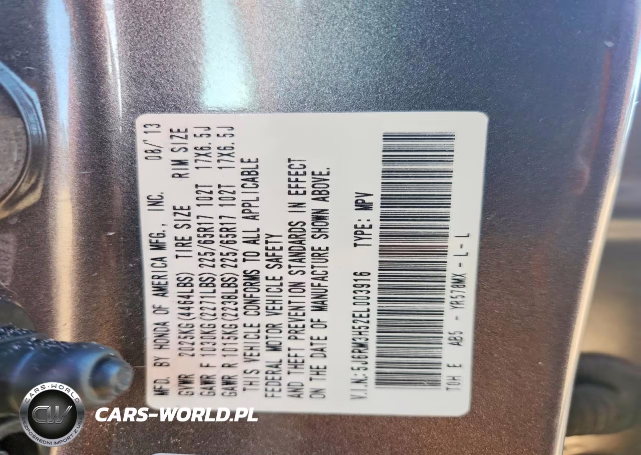 2014 Honda Cr-V Ex VIN:5J6RM3H52EL003916 - 12