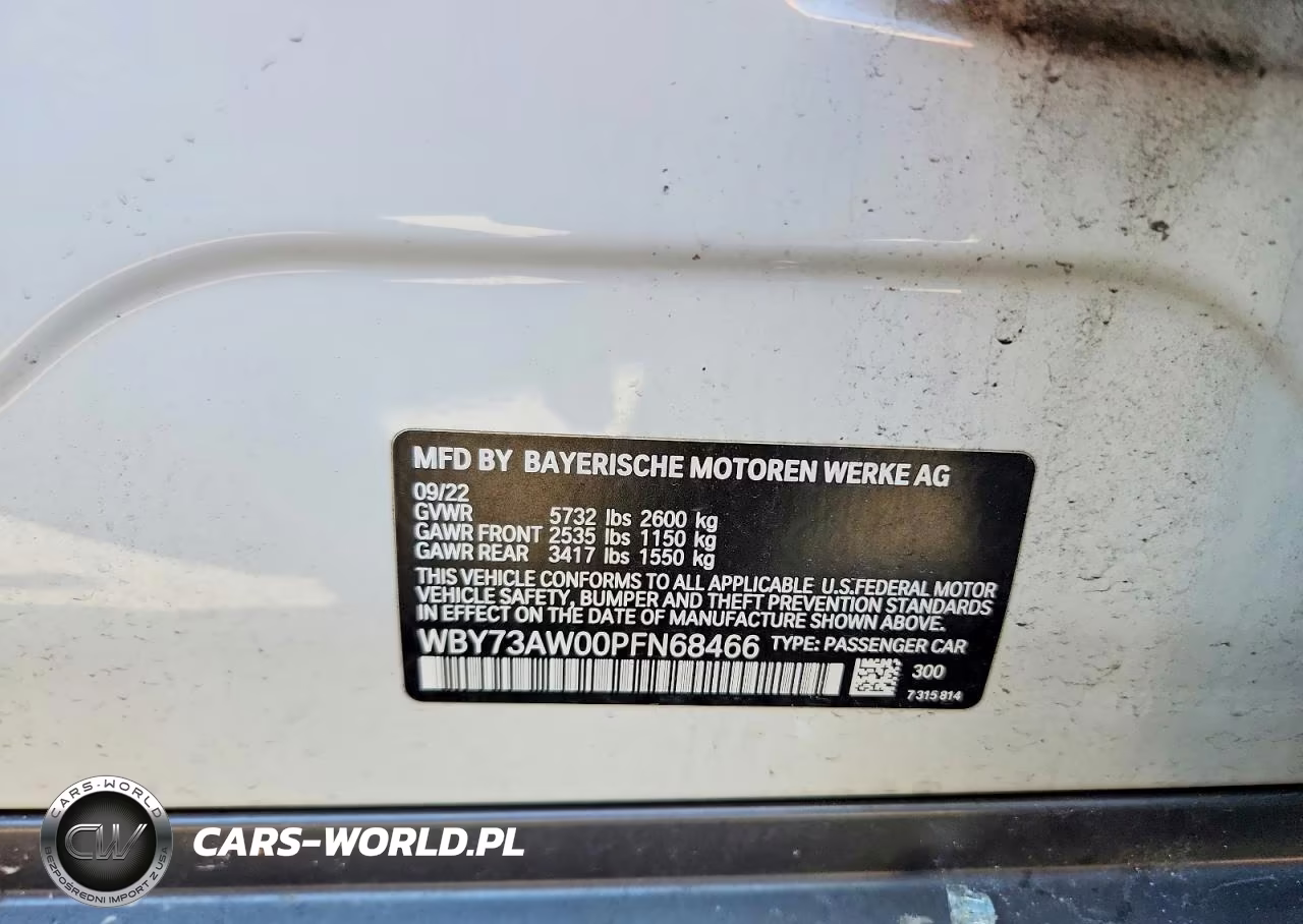 2023 BMW I4 Edrive 40 VIN:WBY73AW00PFN68466 - 12