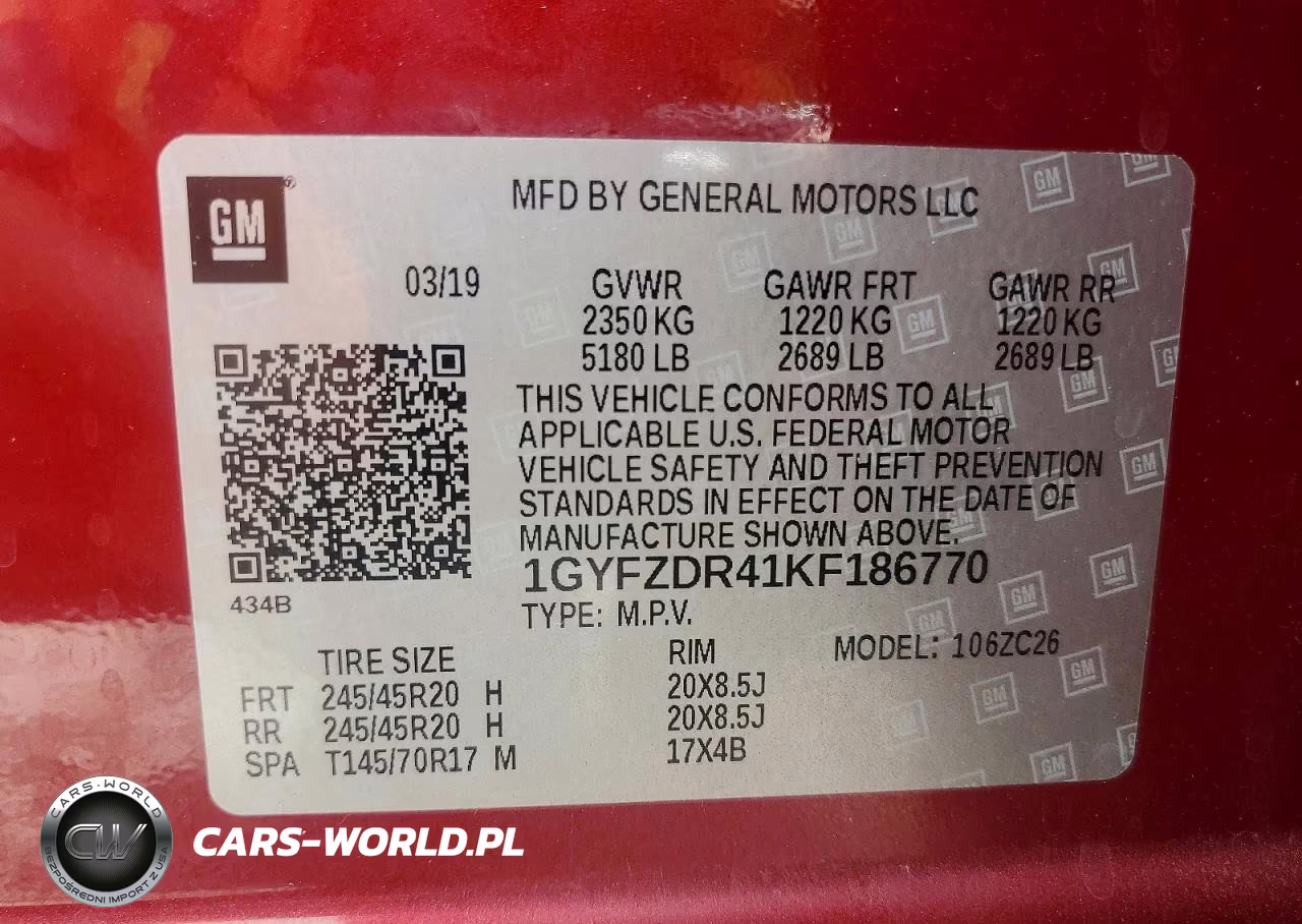 2019 Cadillac Xt4 Premium Luxury VIN:1GYFZDR41KF186770 - 14