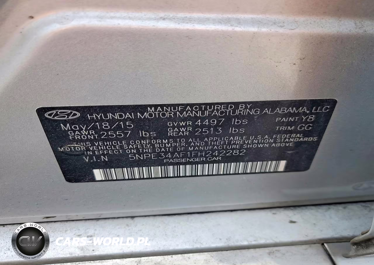 2015 Hyundai Sonata Sport VIN:5NPE34AF1FH242282 - 12