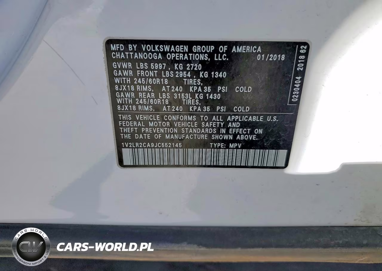2018 Volkswagen Atlas Se VIN:1V2LR2CA9JC552145 - 13