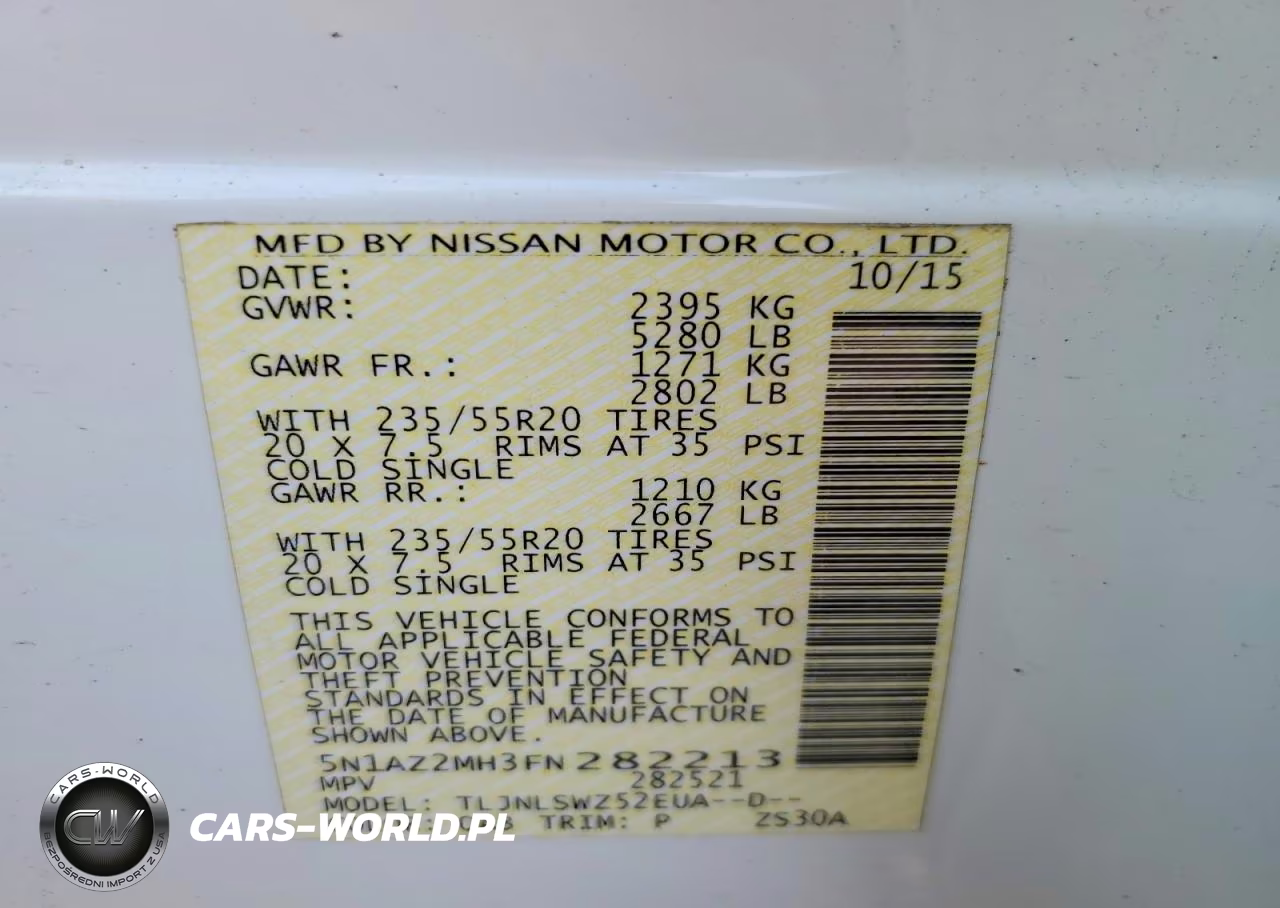 2015 Nissan Murano Platinum VIN:5N1AZ2MH3FN282213 - 14