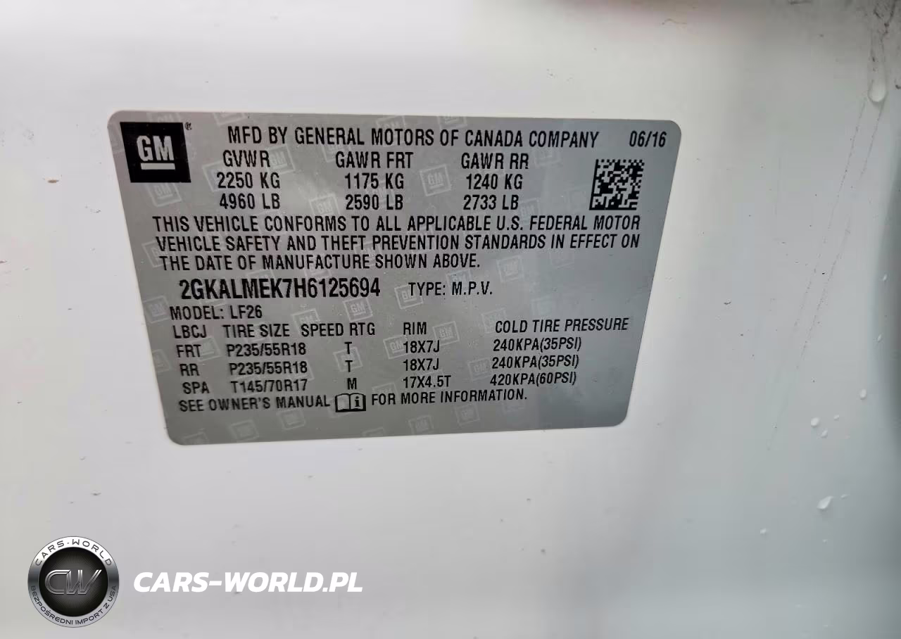 2017 GMC Terrain Sle VIN:2GKALMEK7H6125694 - 13