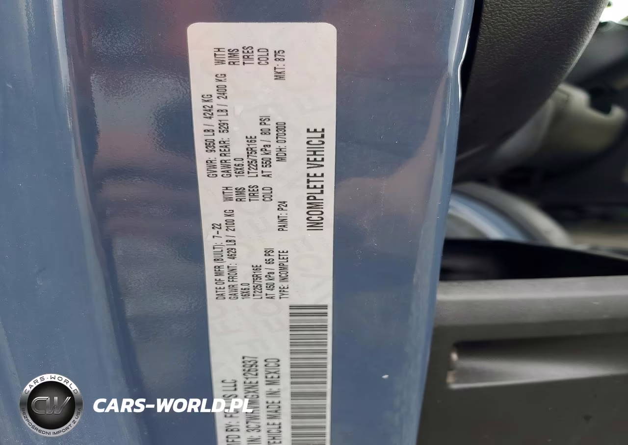 2022 Ram Promaster 3500 Delivery Truck VIN:3C7WRVMGXNE126937 - 13