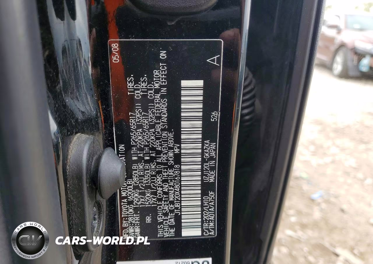 2008 Lexus Gx 470 Base VIN:JTJBT20X480167818 - 12