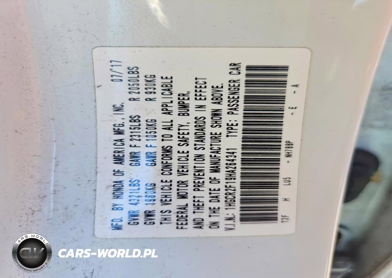 2017 Honda Accord Sport Special Edition VIN:1HGCR2F19HA264341 - 12