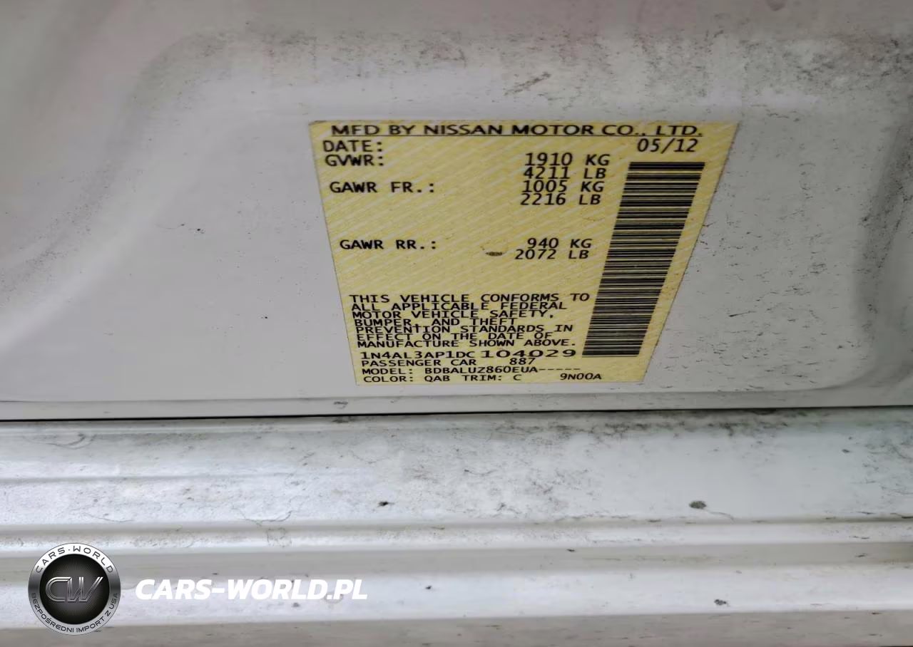 2013 Nissan Altima 2.5 VIN:1N4AL3AP1DC104029 - 12