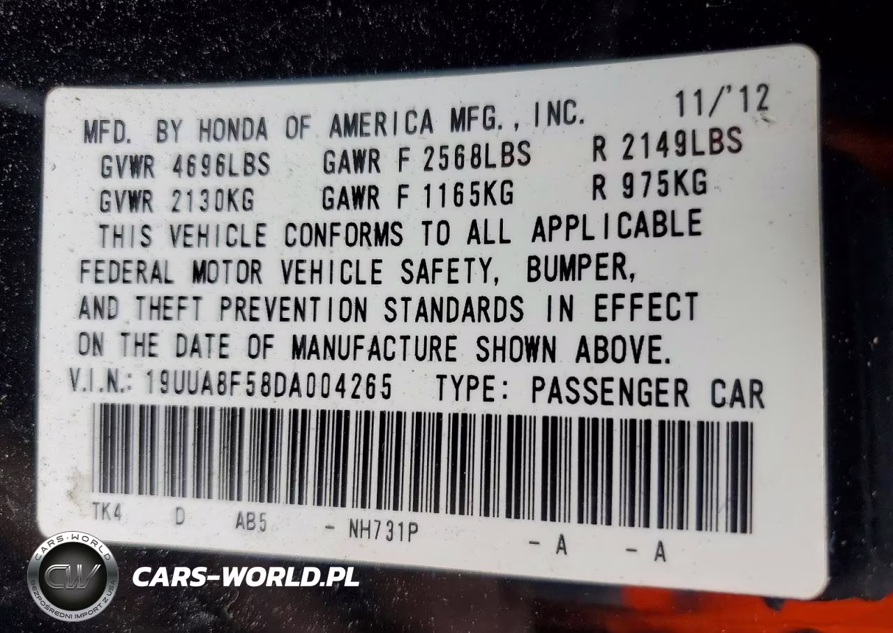 2013 Acura Tl Tech VIN:19UUA8F58DA004265 - 13
