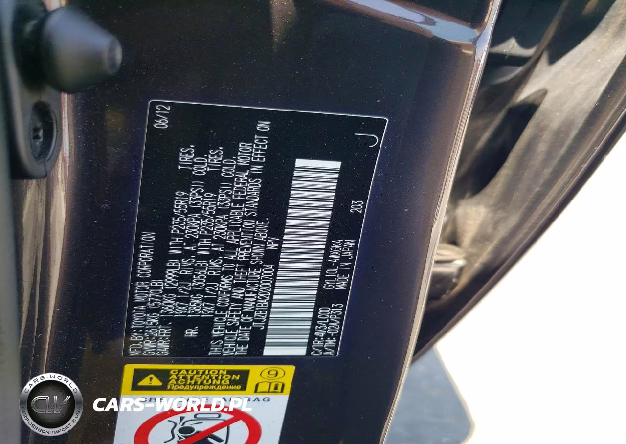 2013 Lexus Rx 450H VIN:JTJZB1BA2D2007004 - 12