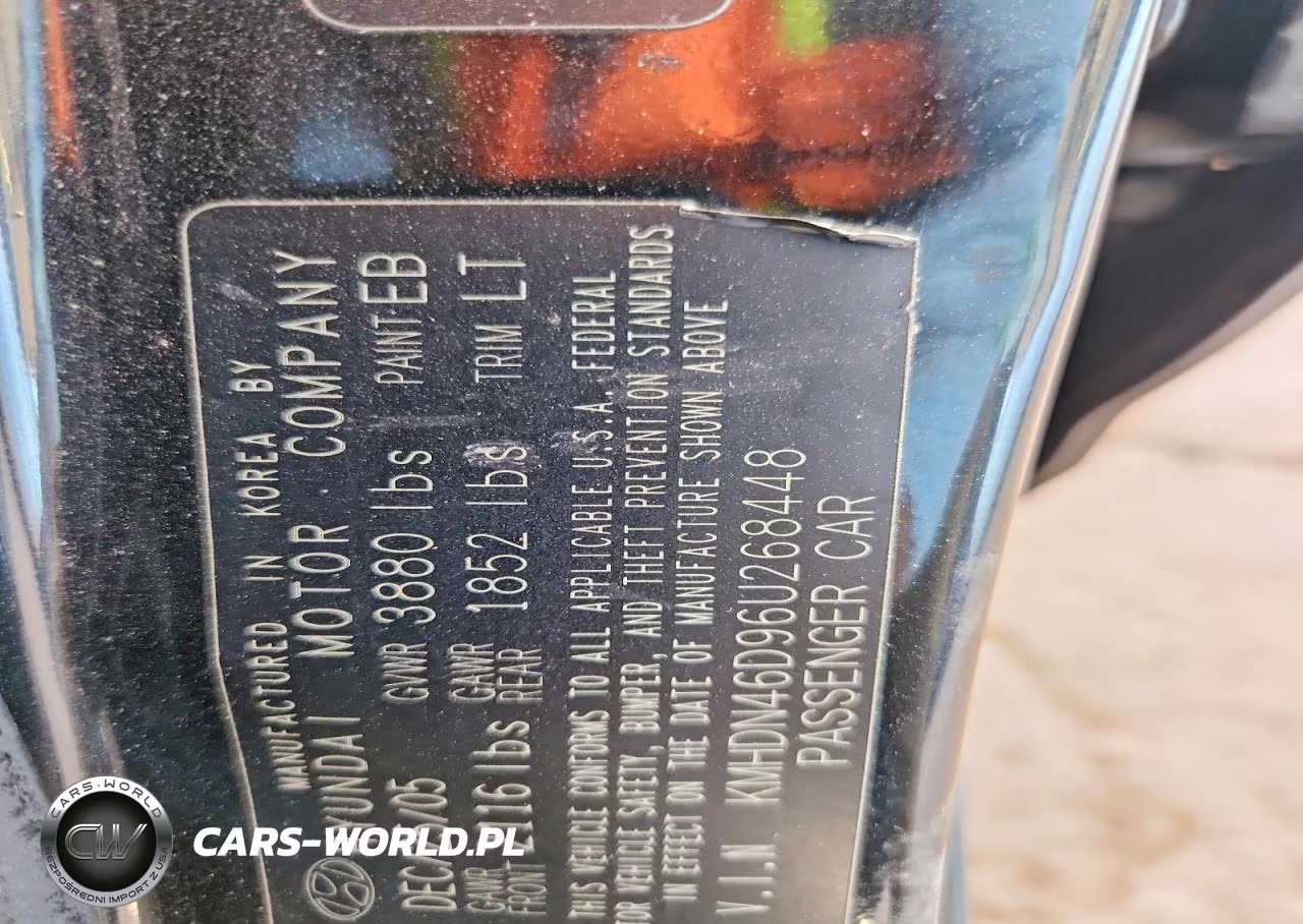 2006 Hyundai Elantra Gls VIN:KMHDN46D96U268448 - 12