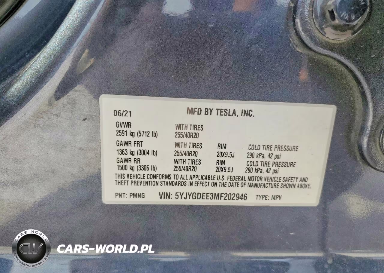 2021 Tesla Model Y VIN:5YJYGDEE3MF202946 - 13