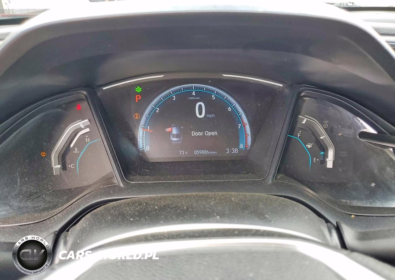 2019 Honda Civic Lx VIN:19XFC2F69KE043433 - 9