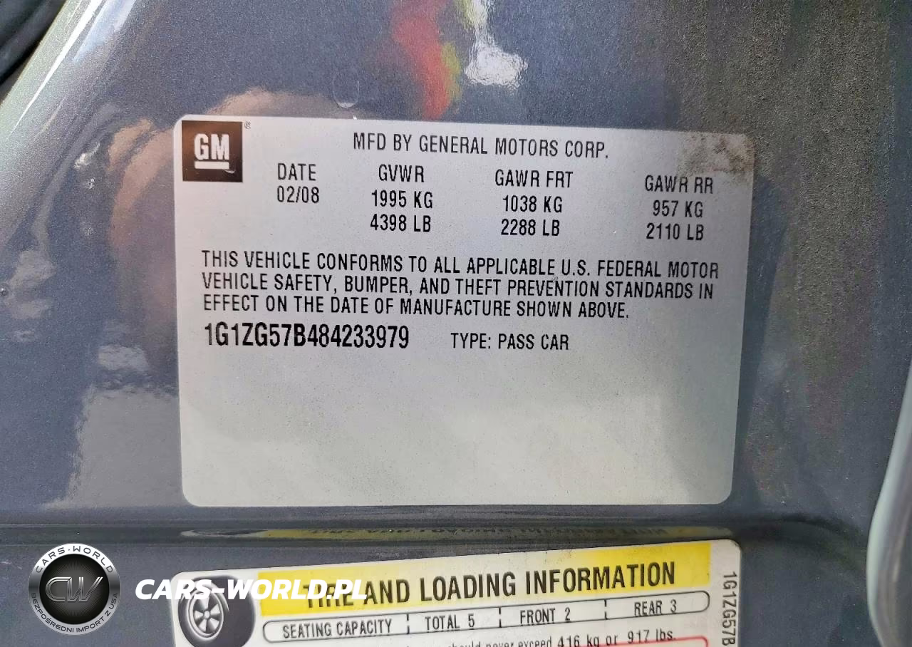 2008 Chevrolet Malibu Ls VIN:1G1ZG57B484233979 - 12