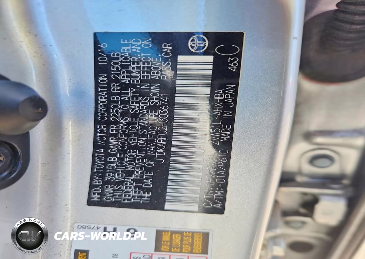 2017 Toyota Prius Four Touring VIN:JTDKARFU2H3036741 - 12