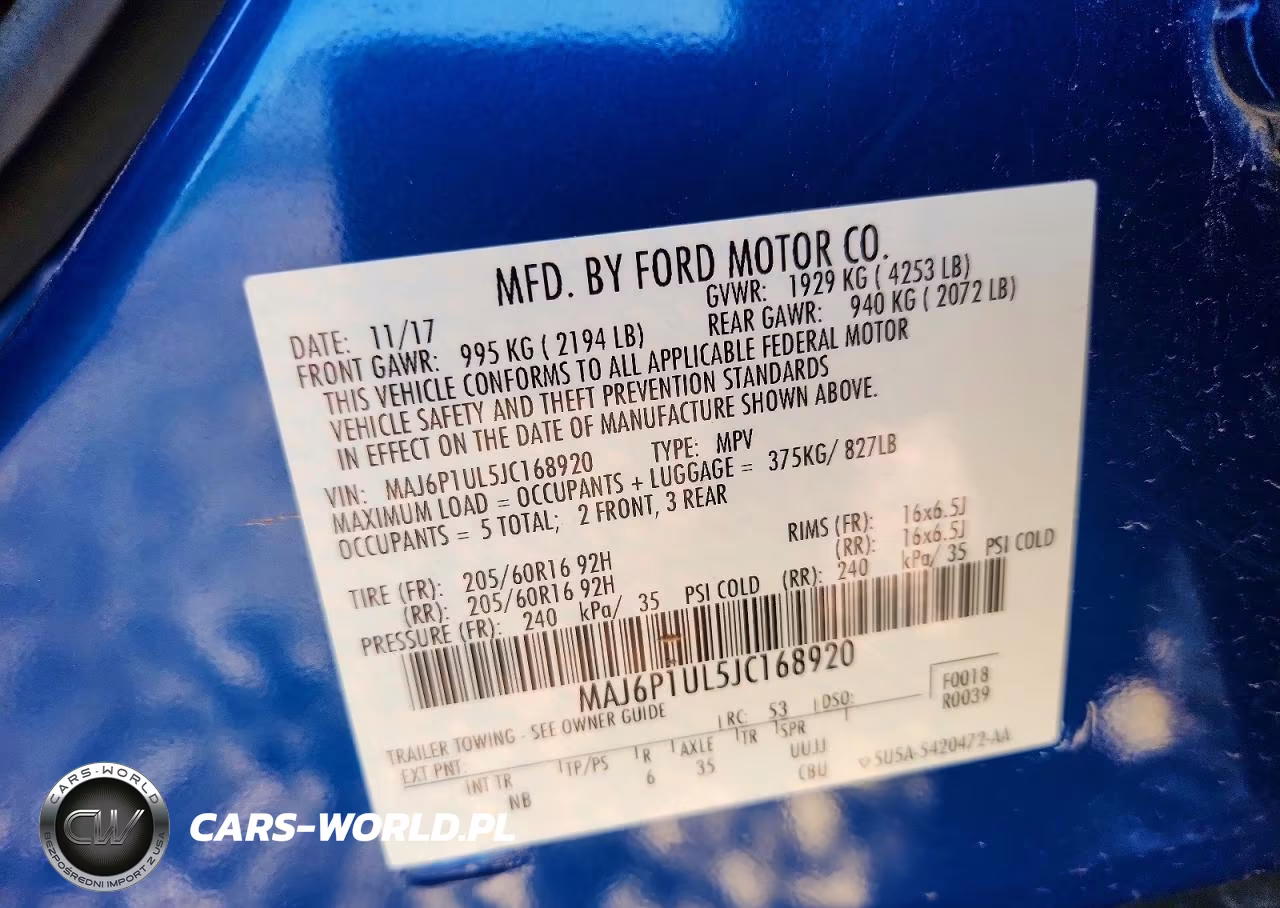 2018 Ford Ecosport Se VIN:MAJ6P1UL5JC168920 - 12
