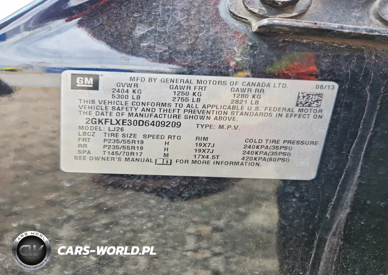 2013 GMC Terrain Slt VIN:2GKFLXE30D6409209 - 12