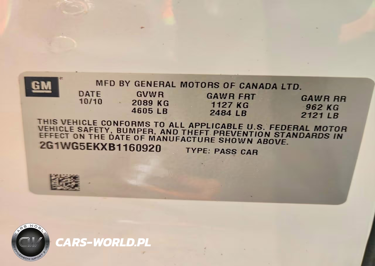 2011 Chevrolet Impala Lt VIN:2G1WG5EKXB1160920 - 12