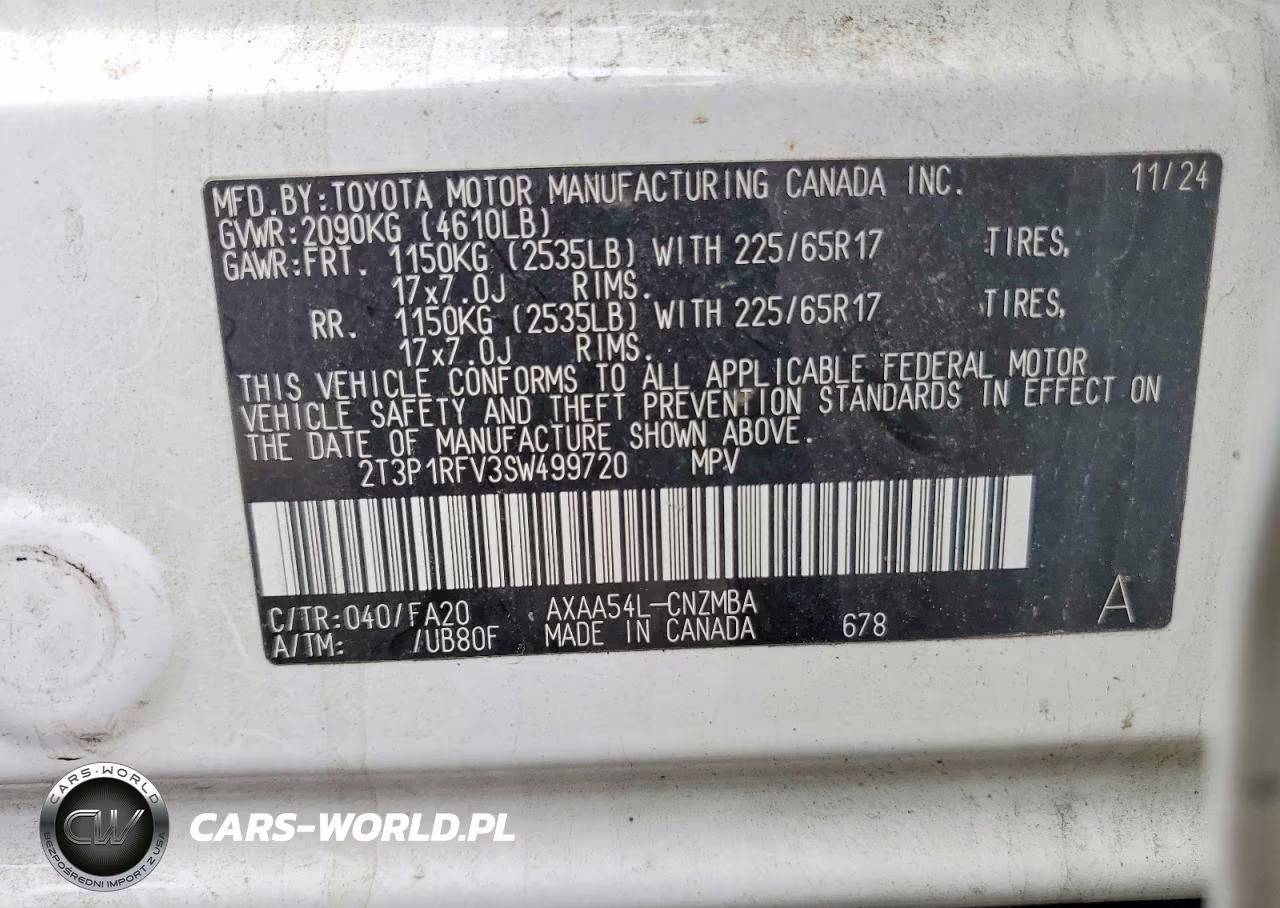 2025 Toyota Rav4 Xle VIN:2T3P1RFV3SW499720 - 13