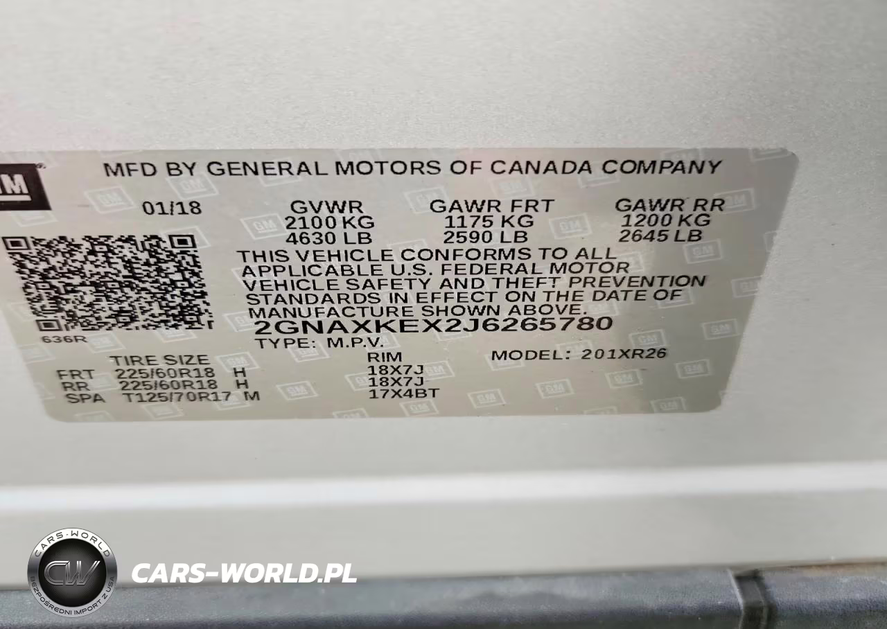 2018 Chevrolet Equinox Lt VIN:2GNAXKEX2J6265780 - 12