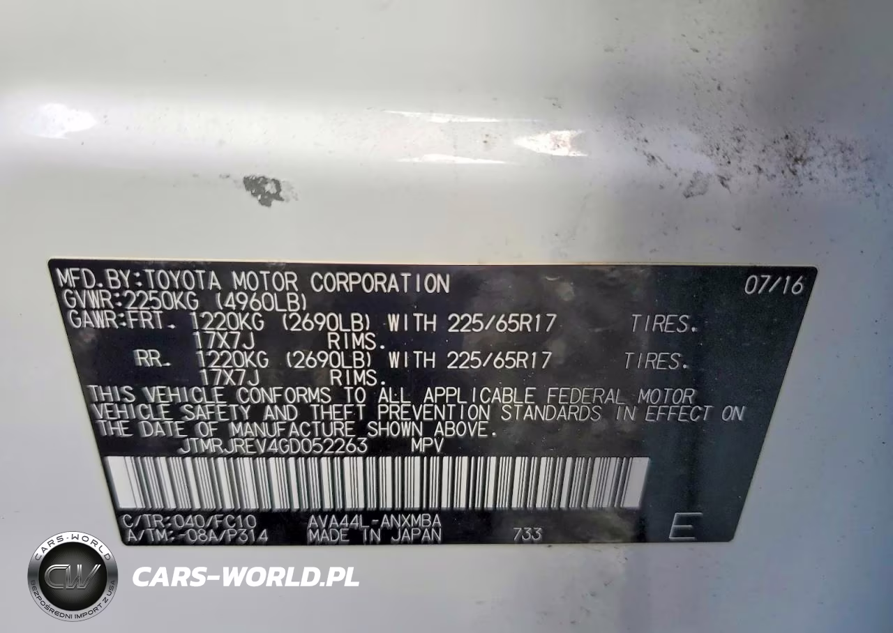 2016 Toyota Rav4 Hv Xle VIN:JTMRJREV4GD052263 - 12