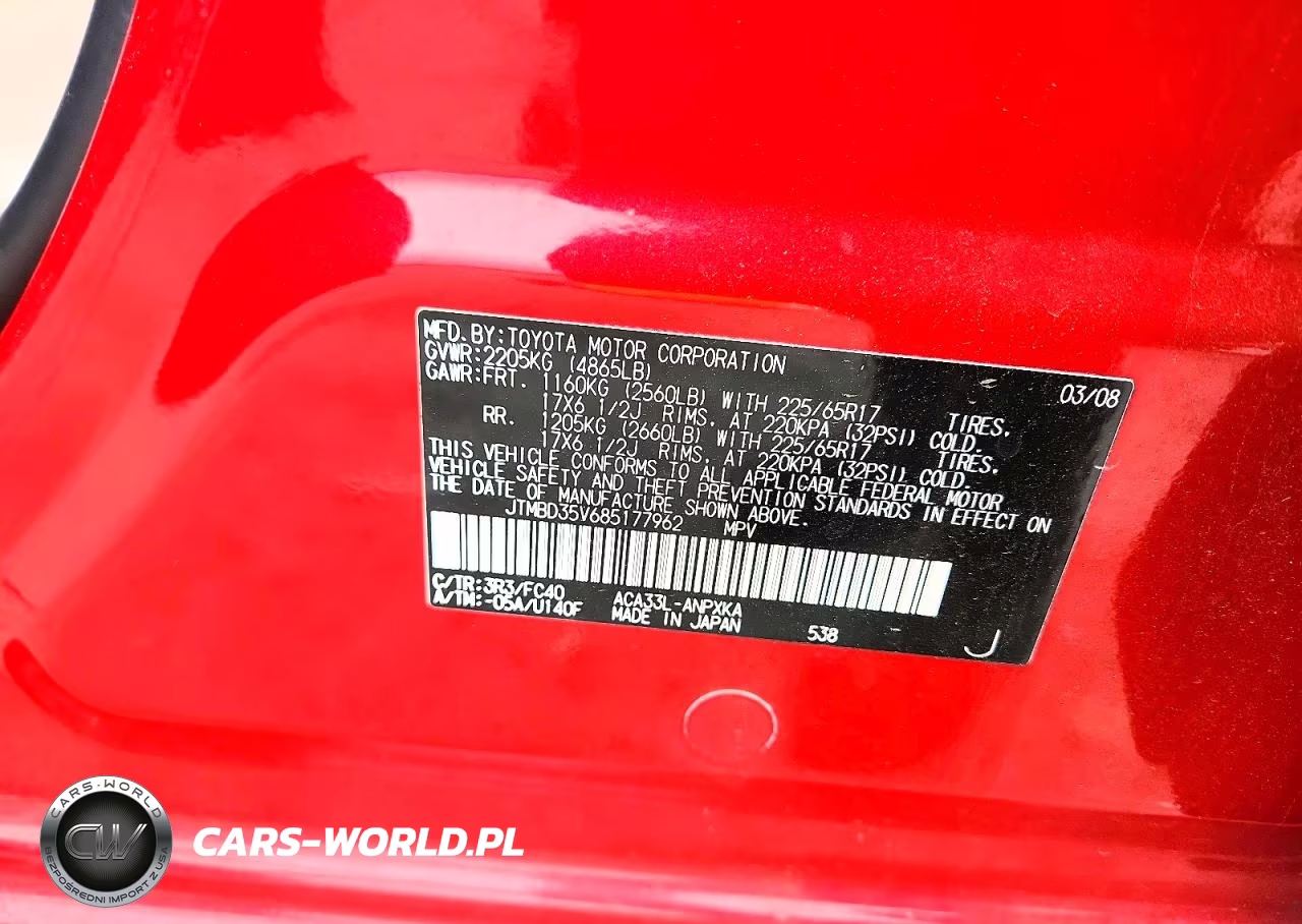 2008 Toyota Rav4 Base VIN:JTMBD35V685177962 - 13