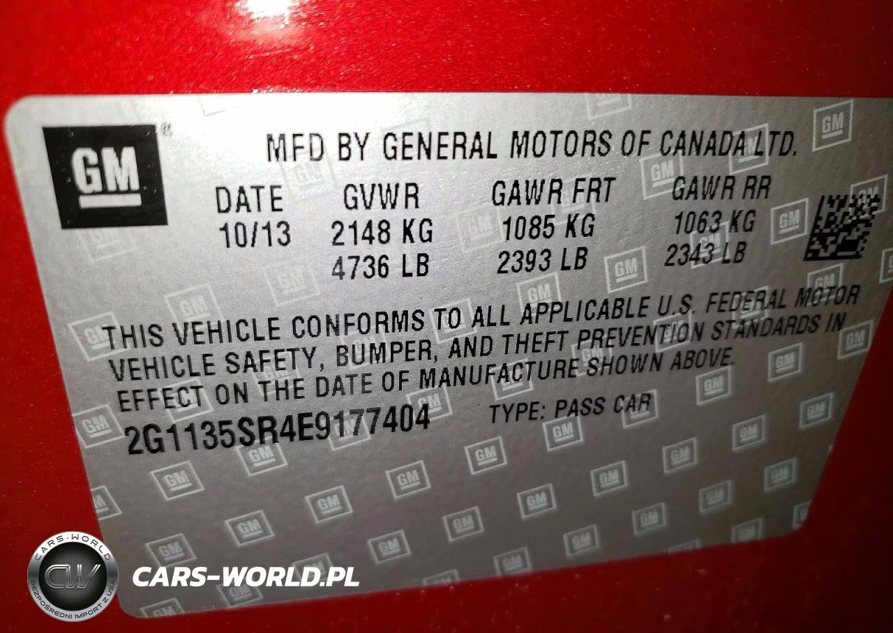 2014 Chevrolet Impala Eco VIN:2G1135SR4E9177404 - 12