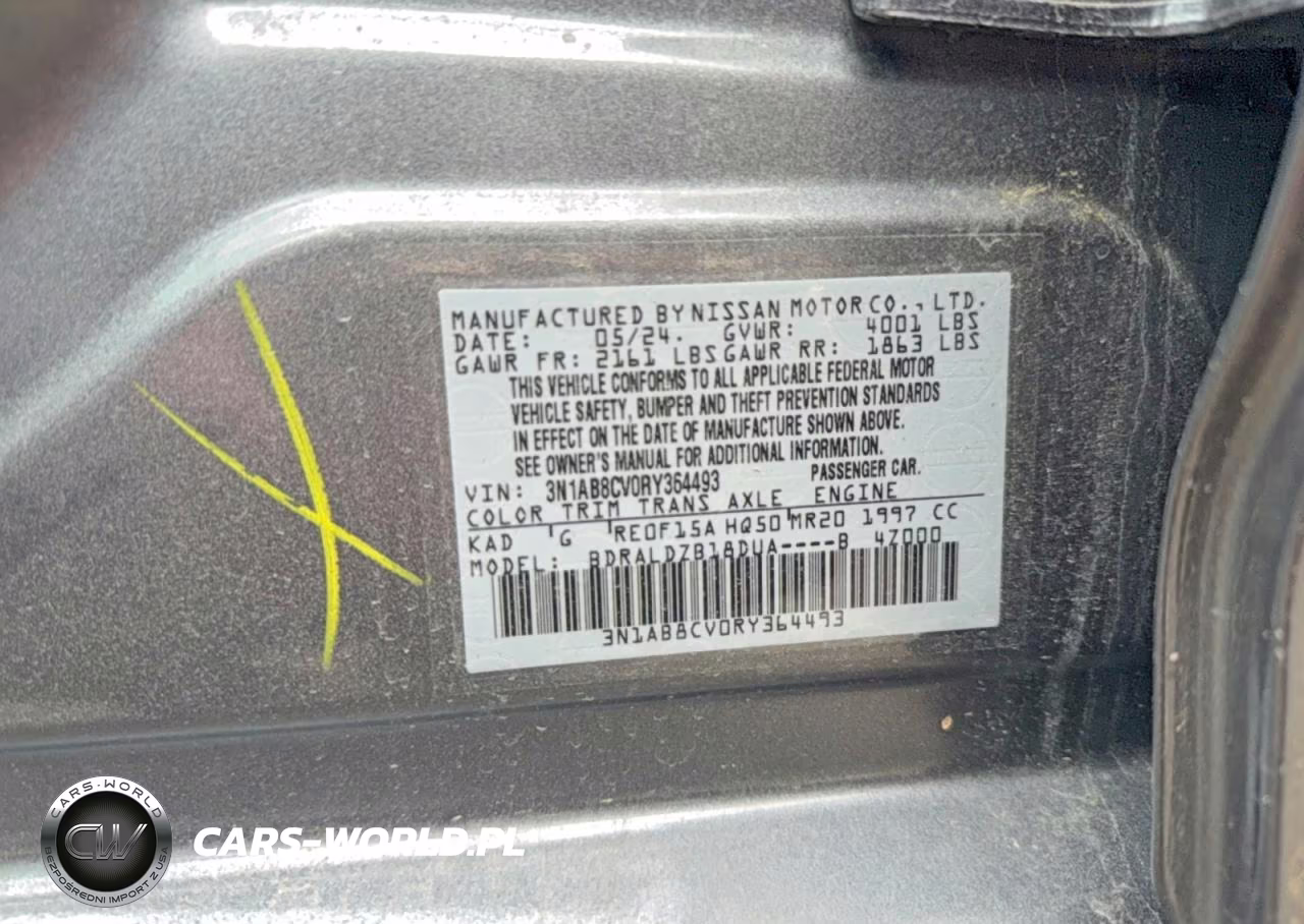 2024 Nissan Sentra Sv VIN:3N1AB8CV0RY364493 - 10