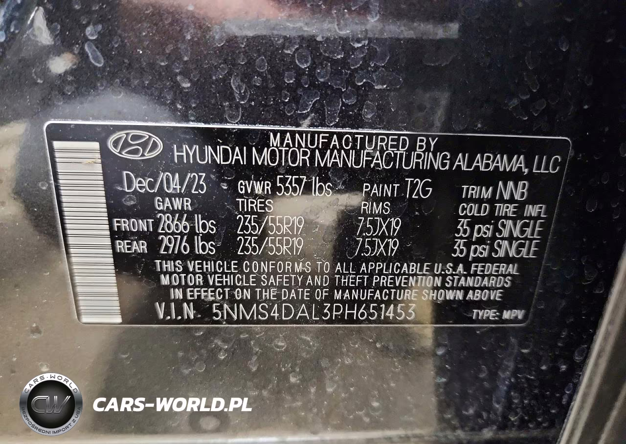 2023 Hyundai Santa Fe Limited VIN:5NMS4DAL3PH651453 - 13