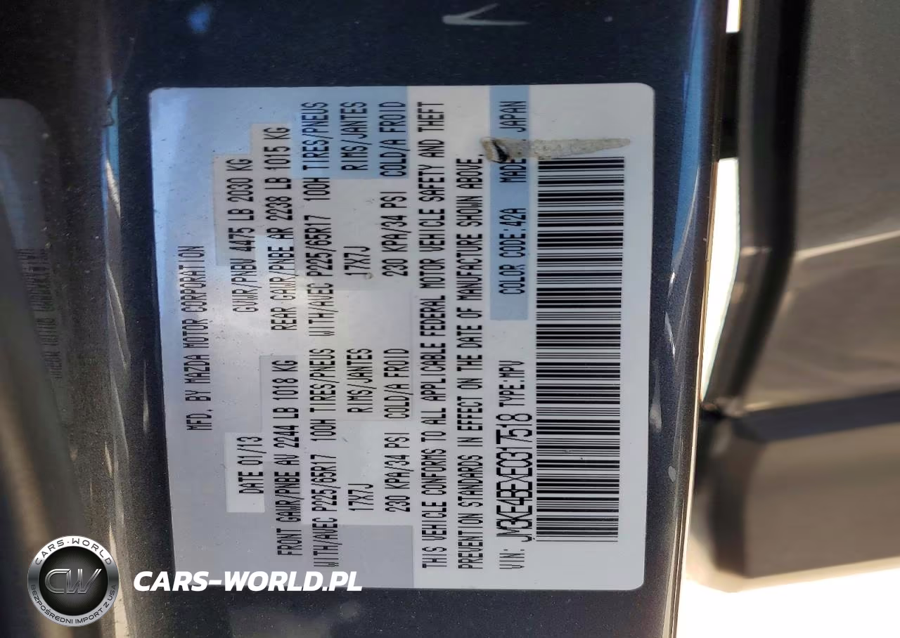 2014 Mazda Cx-5 Sport VIN:JM3KE4BEXE0317518 - 13