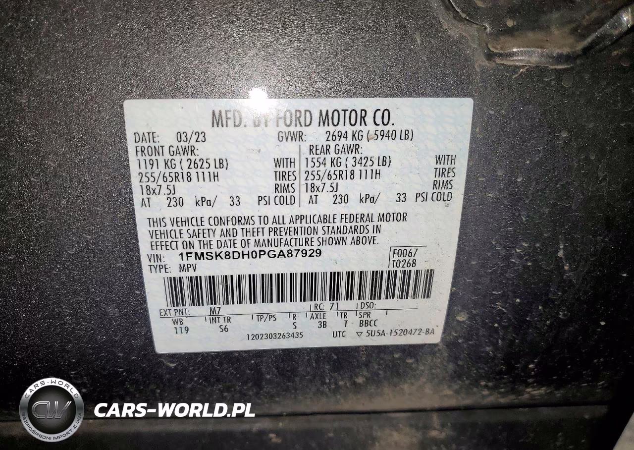 2023 Ford Explorer Xlt VIN:1FMSK8DH0PGA87929 - 13