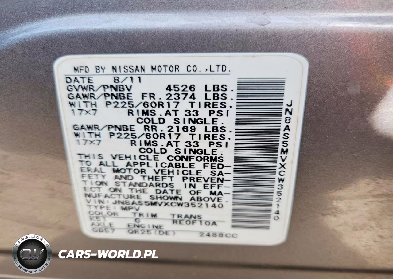 2012 Nissan Rogue S VIN:JN8AS5MVXCW352140 - 14