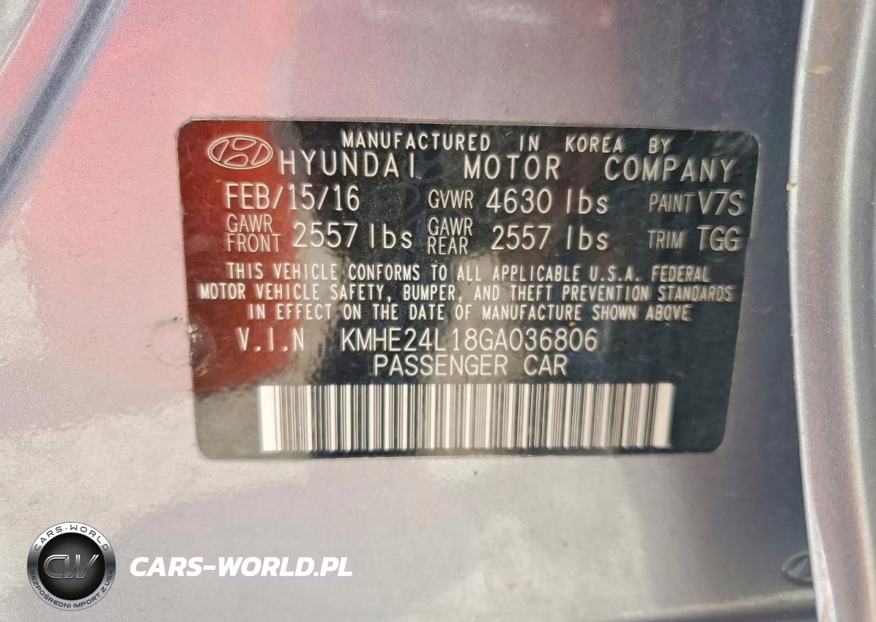 2016 Hyundai Sonata Hybrid Se VIN:KMHE24L18GA036806 - 12