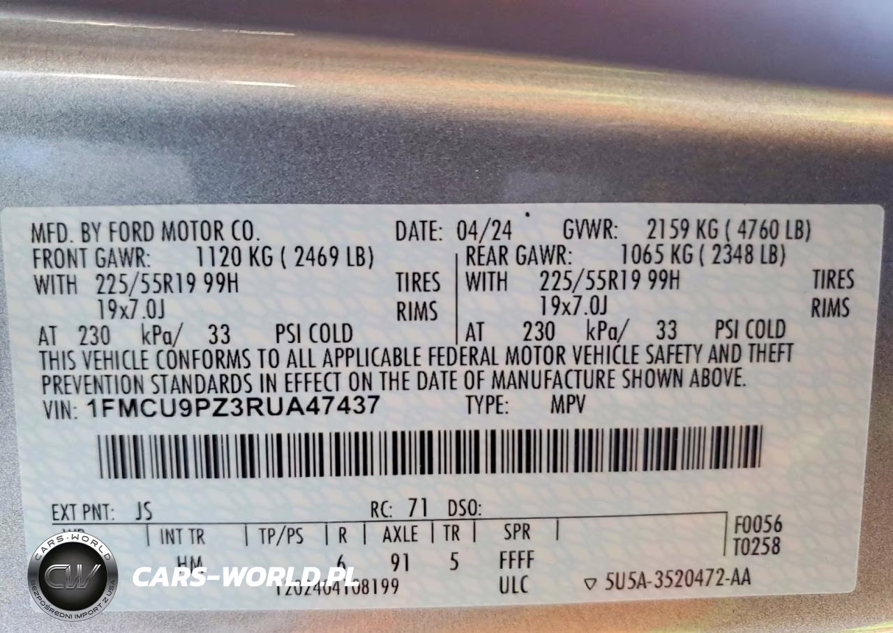 2024 Ford Escape St Line Elite VIN:1FMCU9PZ3RUA47437 - 13