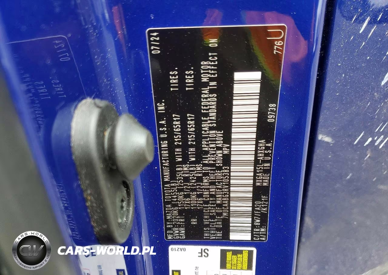 2024 Toyota Corolla Cross Le VIN:7MUCAABG3RV105383 - 13