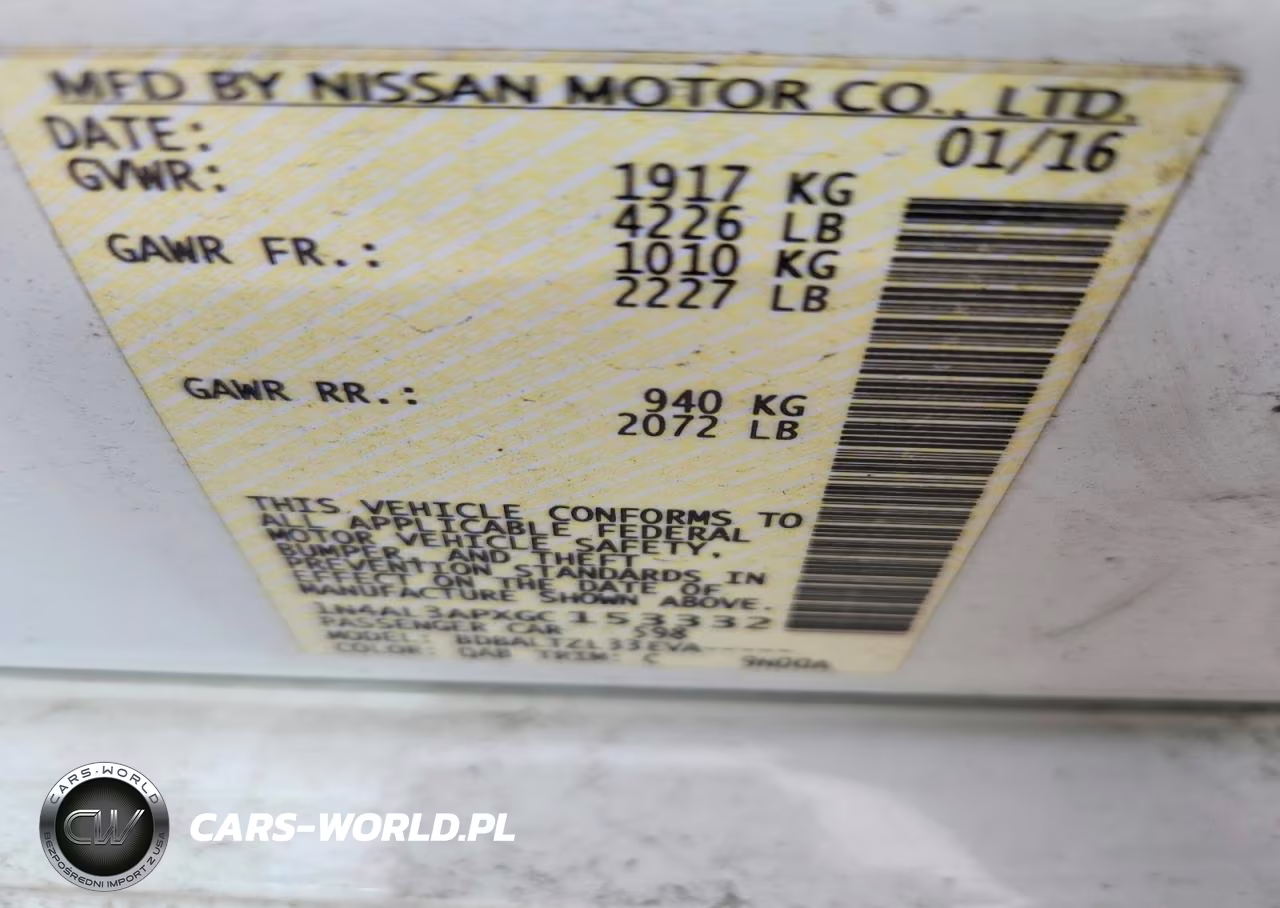 2016 Nissan Altima 2.5 Sl VIN:1N4AL3APXGC153332 - 12