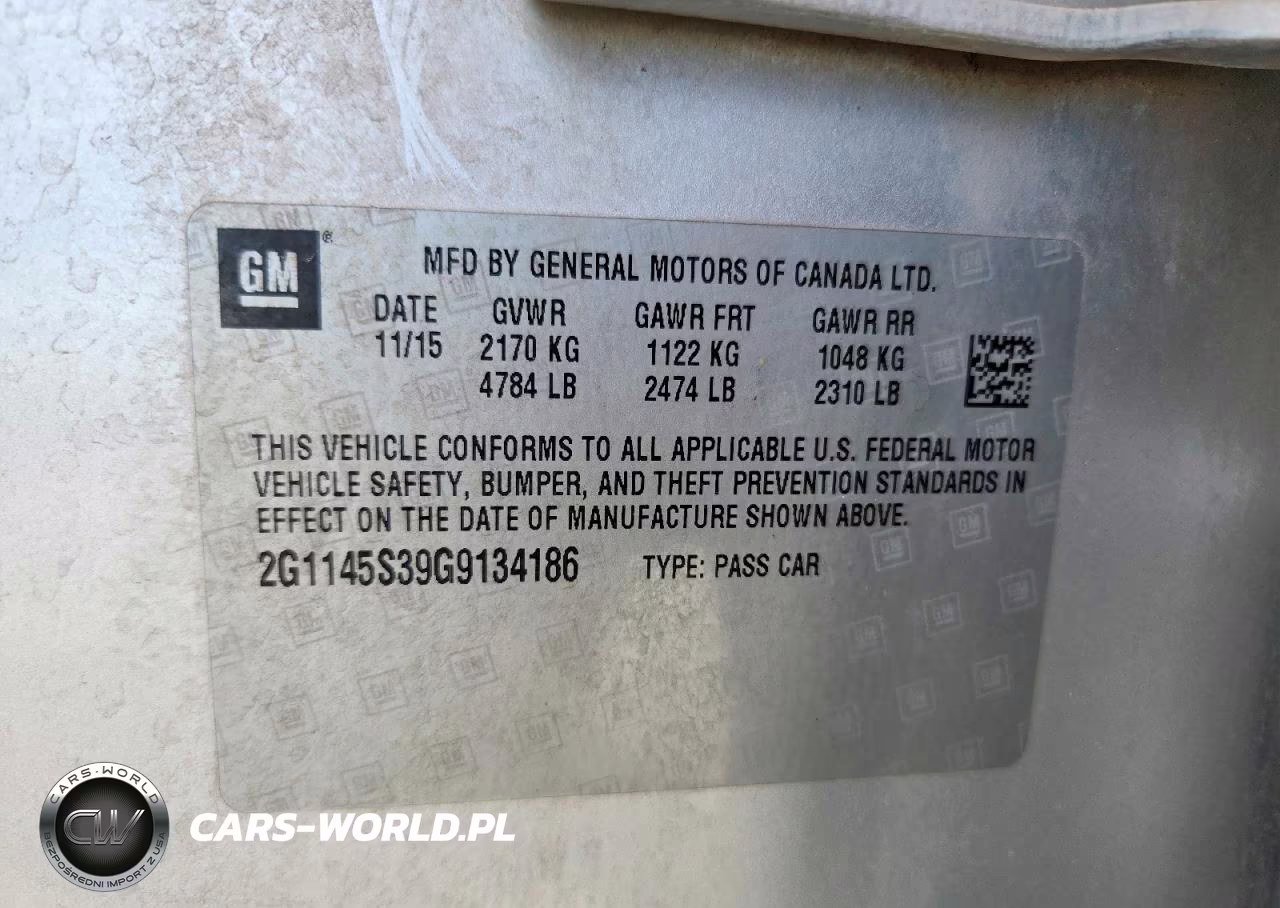 2016 Chevrolet Impala Ltz VIN:2G1145S39G9134186 - 12