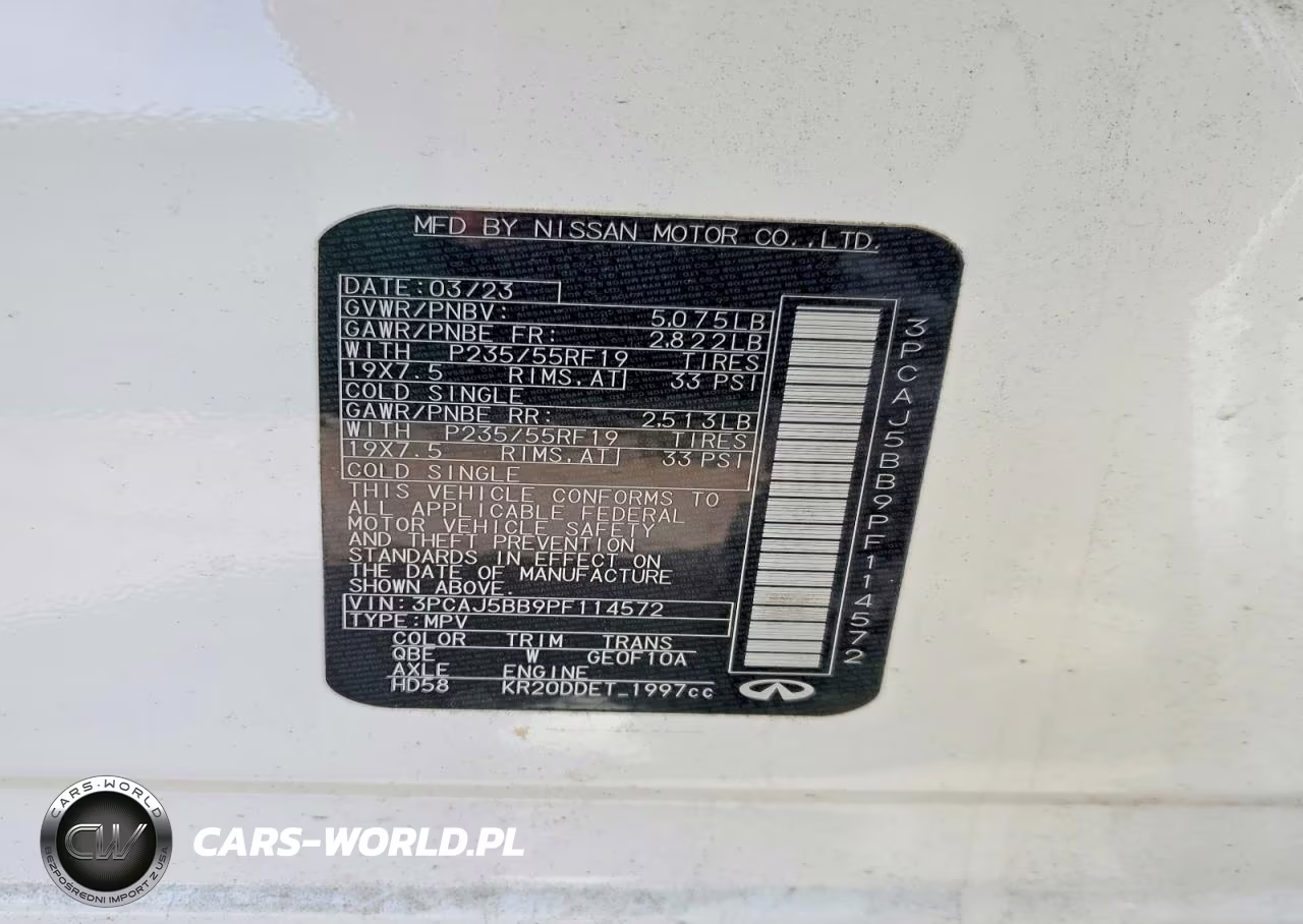 2023 Infiniti Qx50 Luxe VIN:3PCAJ5BB9PF114572 - 12