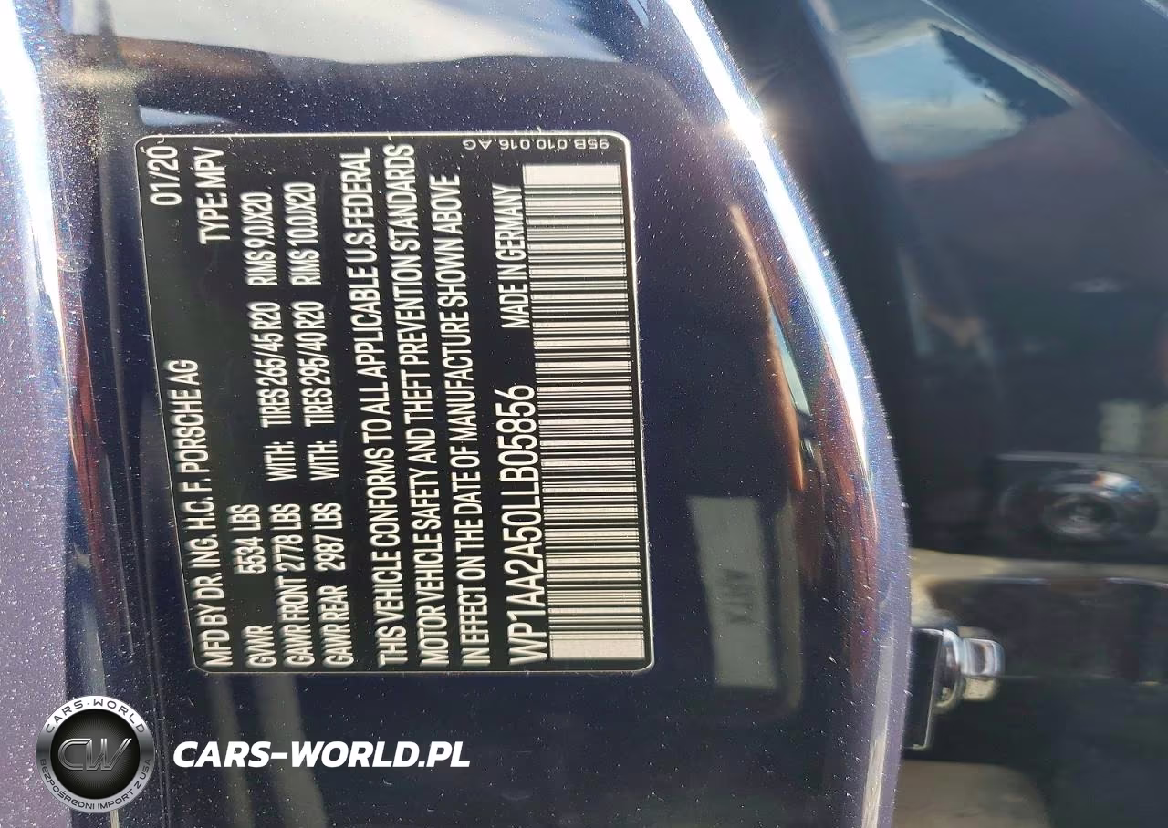2020 Porsche Macan VIN:WP1AA2A50LLB05856 - 14