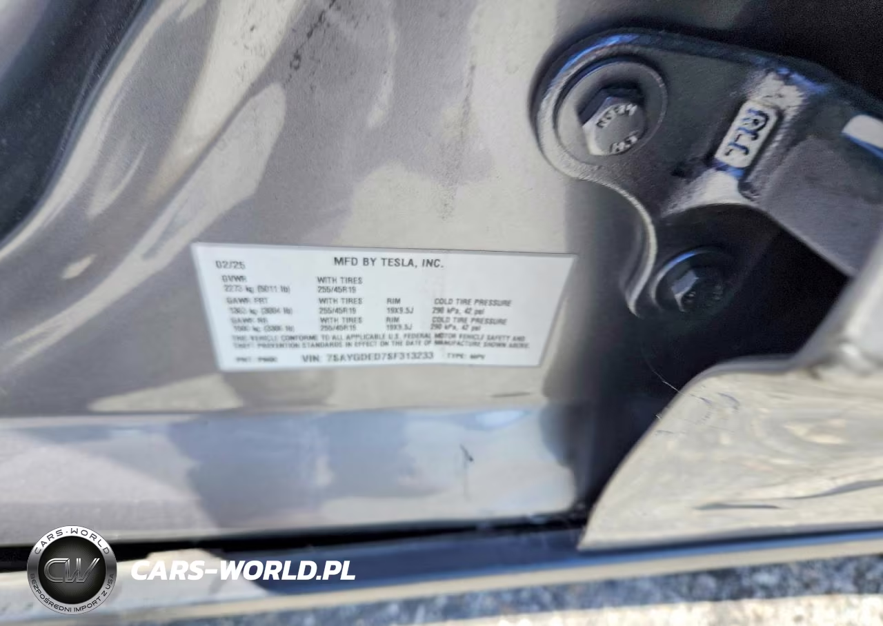 2025 Tesla Model Y VIN:7SAYGDED7SF313233 - 12