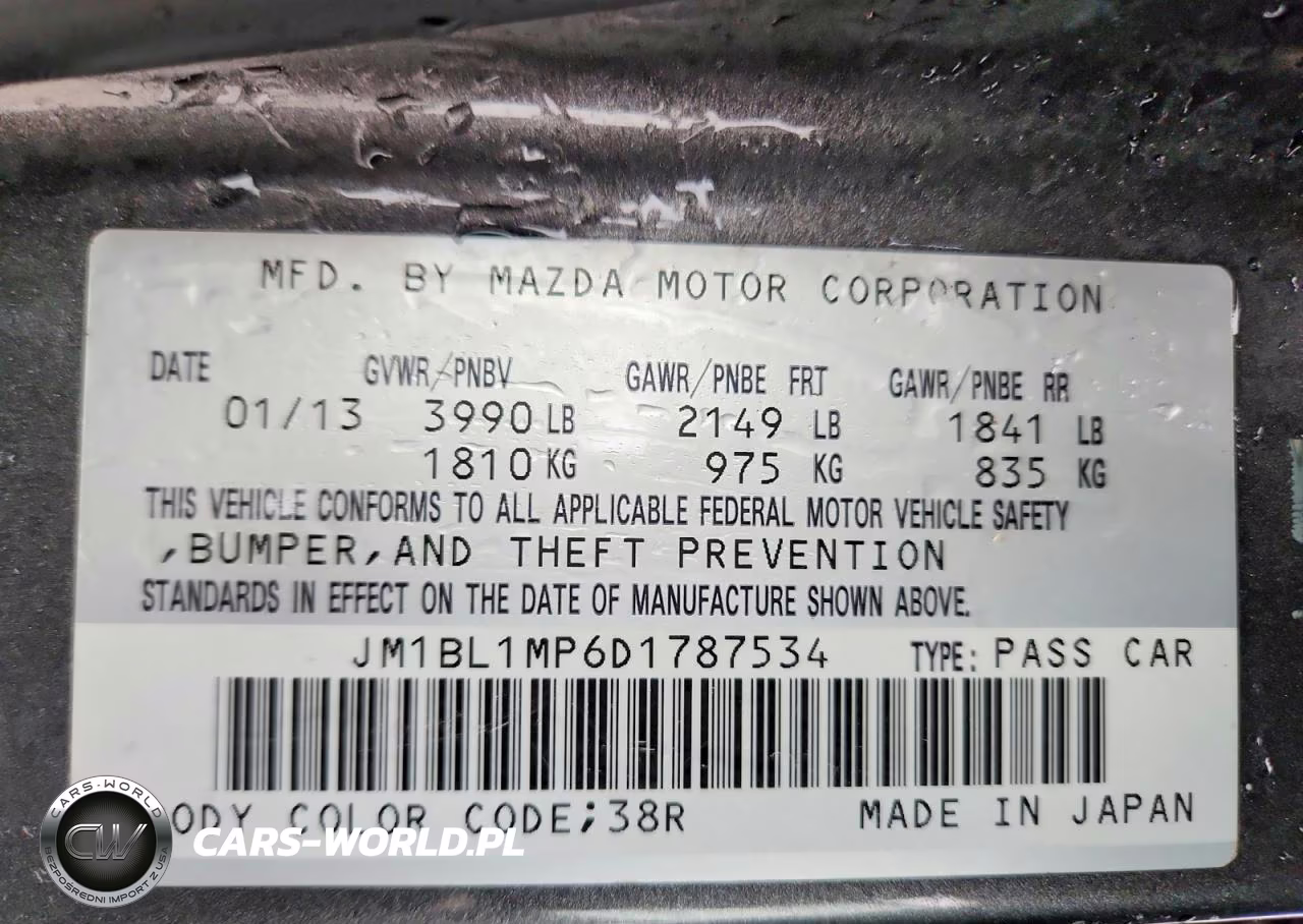 2013 Mazda 3 I VIN:JM1BL1MP6D1787534 - 12
