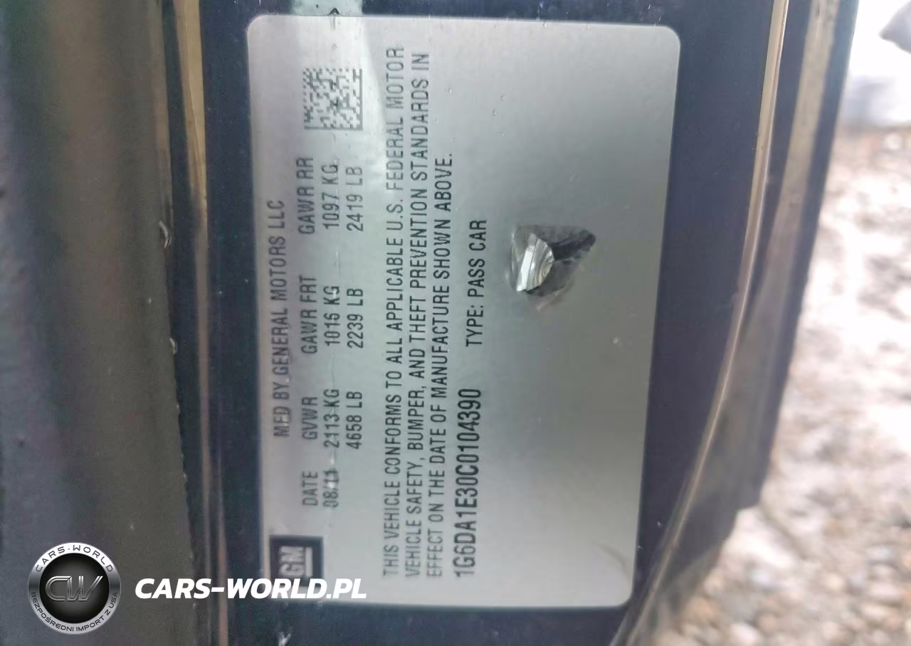 2012 Cadillac Cts VIN:1G6DA1E30C0104390 - 12