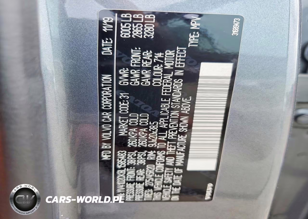 2020 Volvo Xc90 T5 Momentum 7 Passenger VIN:YV4102CK8L1585483 - 14