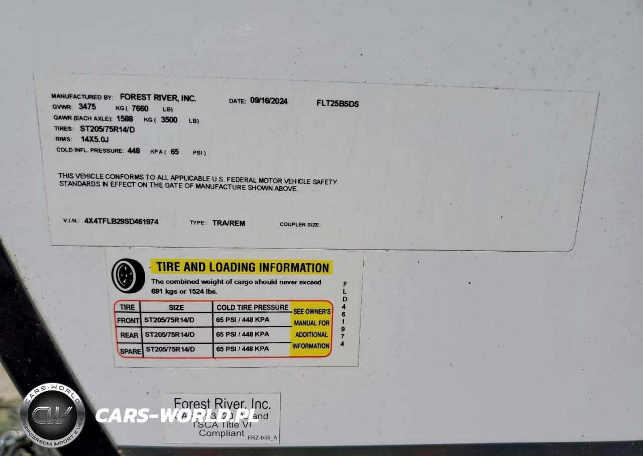 2025 Flagstaff Recreational Vehicle (Rv) - Rv VIN:4X4TFLB29SD461974 - 10