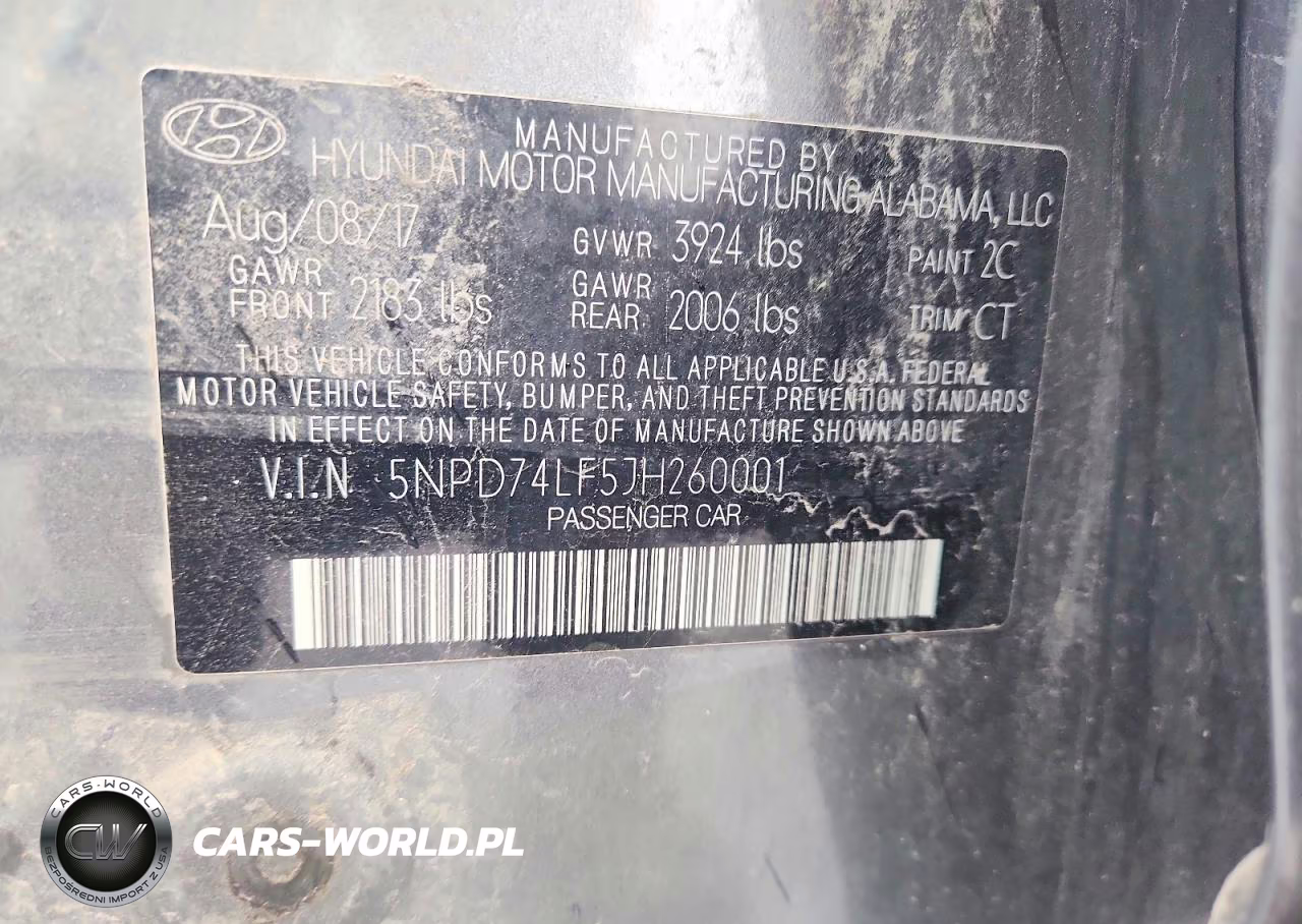 2018 Hyundai Elantra Se VIN:5NPD74LF5JH260001 - 12