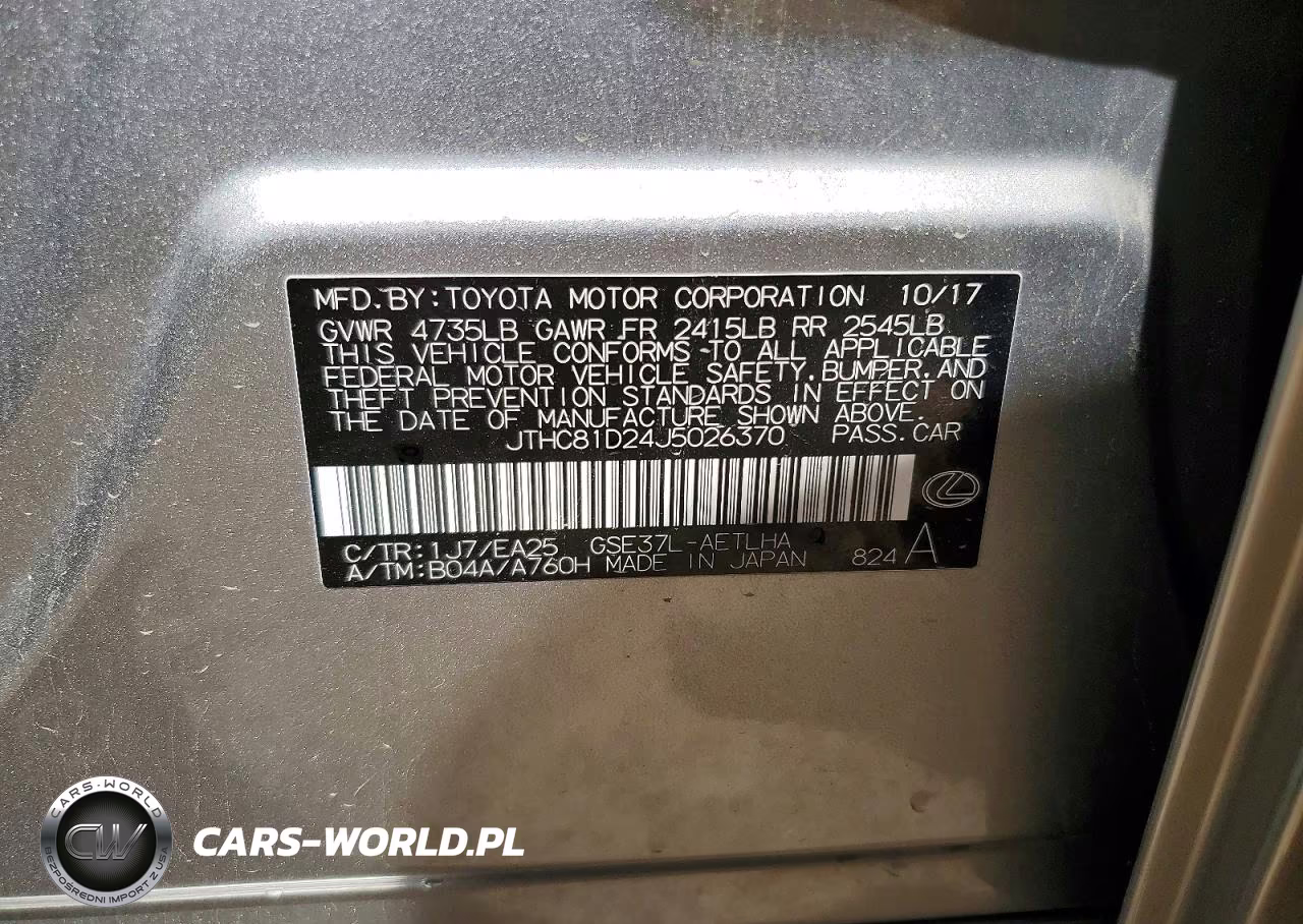 2018 Lexus Is 300 VIN:JTHC81D24J5026370 - 13